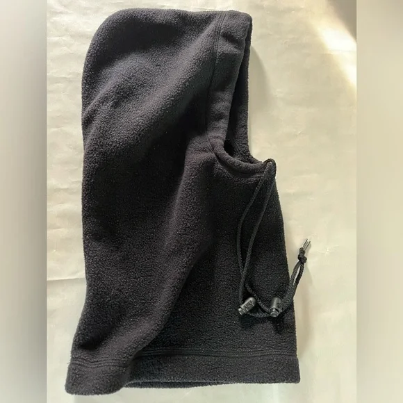 Extremities Black Fleece Hood neck warmer gaitor cinch Scarf Adjustable Unisex - Picture 4 of 6